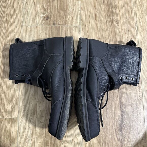 Polo Ralph Lauren Weybrook Boots Men’s 8.5 Black Leather Ranger Combat Lace Up main image 7